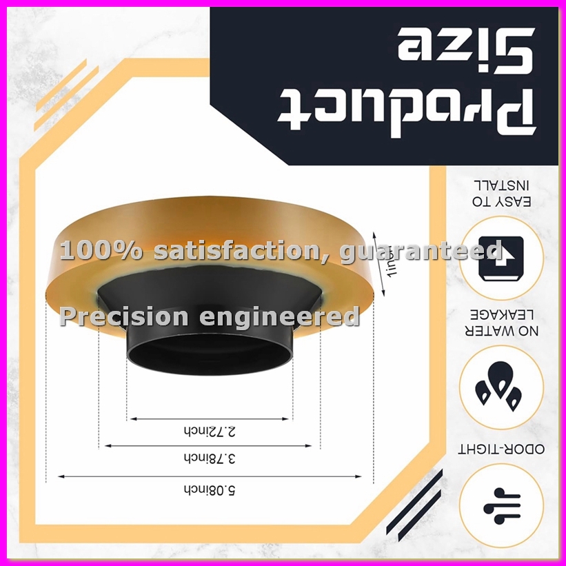 Wax Ring Toilet Bowl Seal Gasket - Lot de 8 joints d'étanchéité en