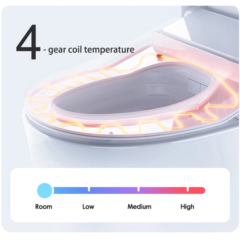 Smart Bidet Toilet Seat Heated Electric - Bidet intelligent Ama-zon à piles avec