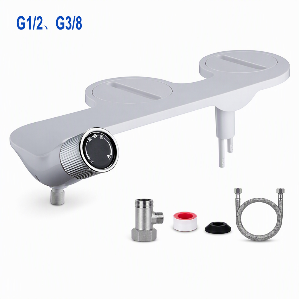 Non Electric Bidet Attachment Dual Nozzle - Accessoire de siège de toilette bidet