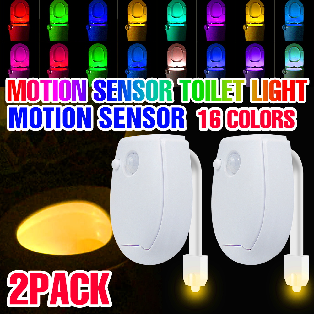 Toilet Night Light Motion Sensor Led - Lampe LED pour toilettes, 2 pièces,