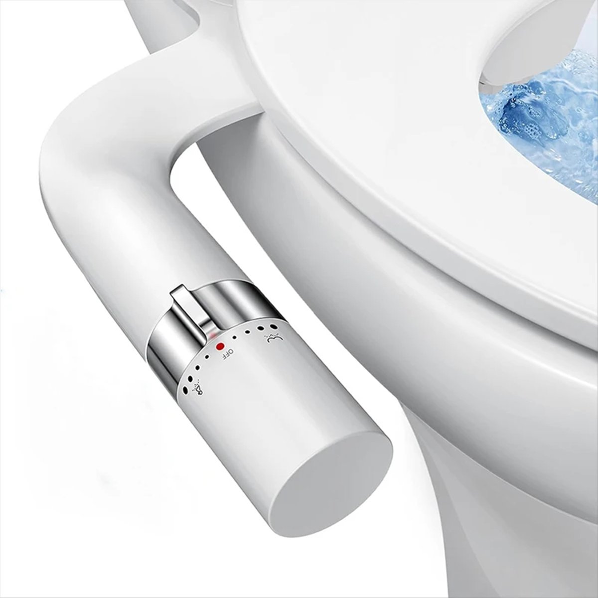 Non Electric Bidet Attachment Dual Nozzle - A38F – pulvérisateur léger à pression