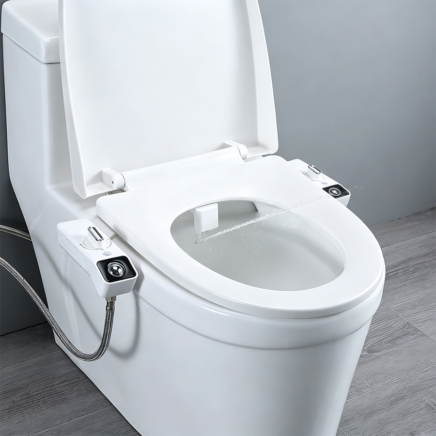 Non Electric Bidet Attachment Dual Nozzle - Accessoire de siège de toilette bidet