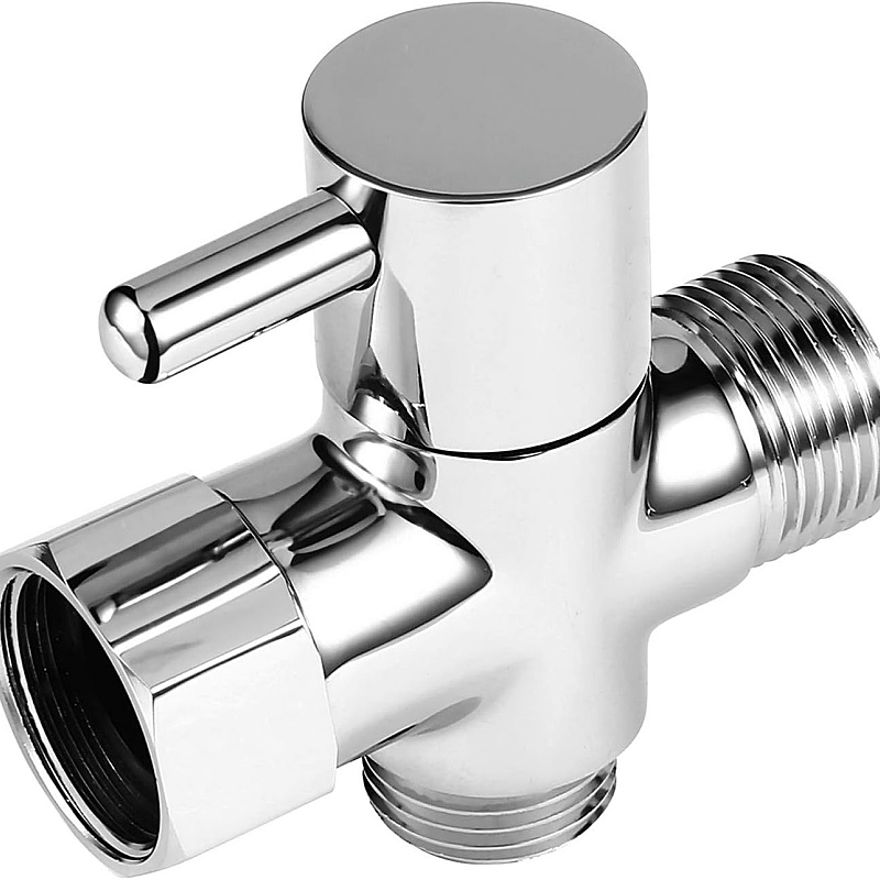 Bidet T Adapter Valve 7/8 1/2 Brass - Accessoires de douche pour bidet WC