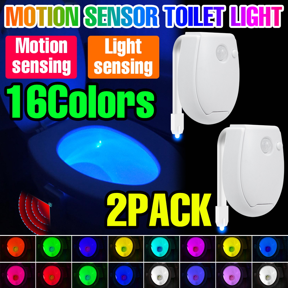Toilet Night Light Motion Sensor Led - Lot de 2 lampes LED à