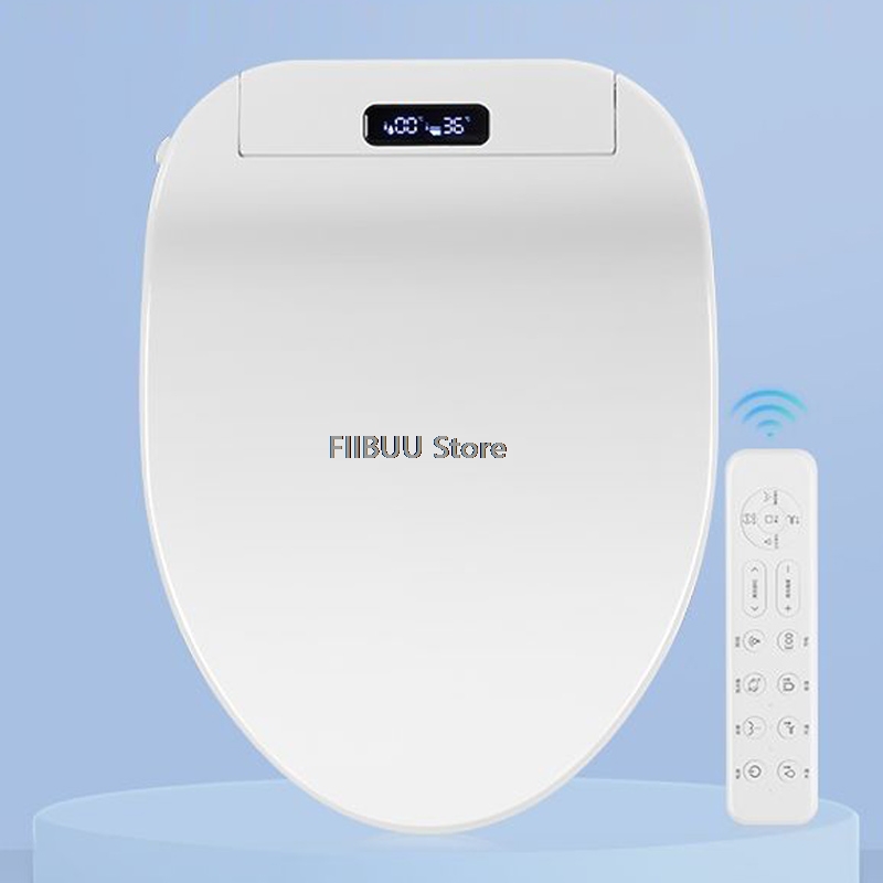 Elongated Bidet Toilet Seat Warm Dryer - Housse de siège de toilette intelligente