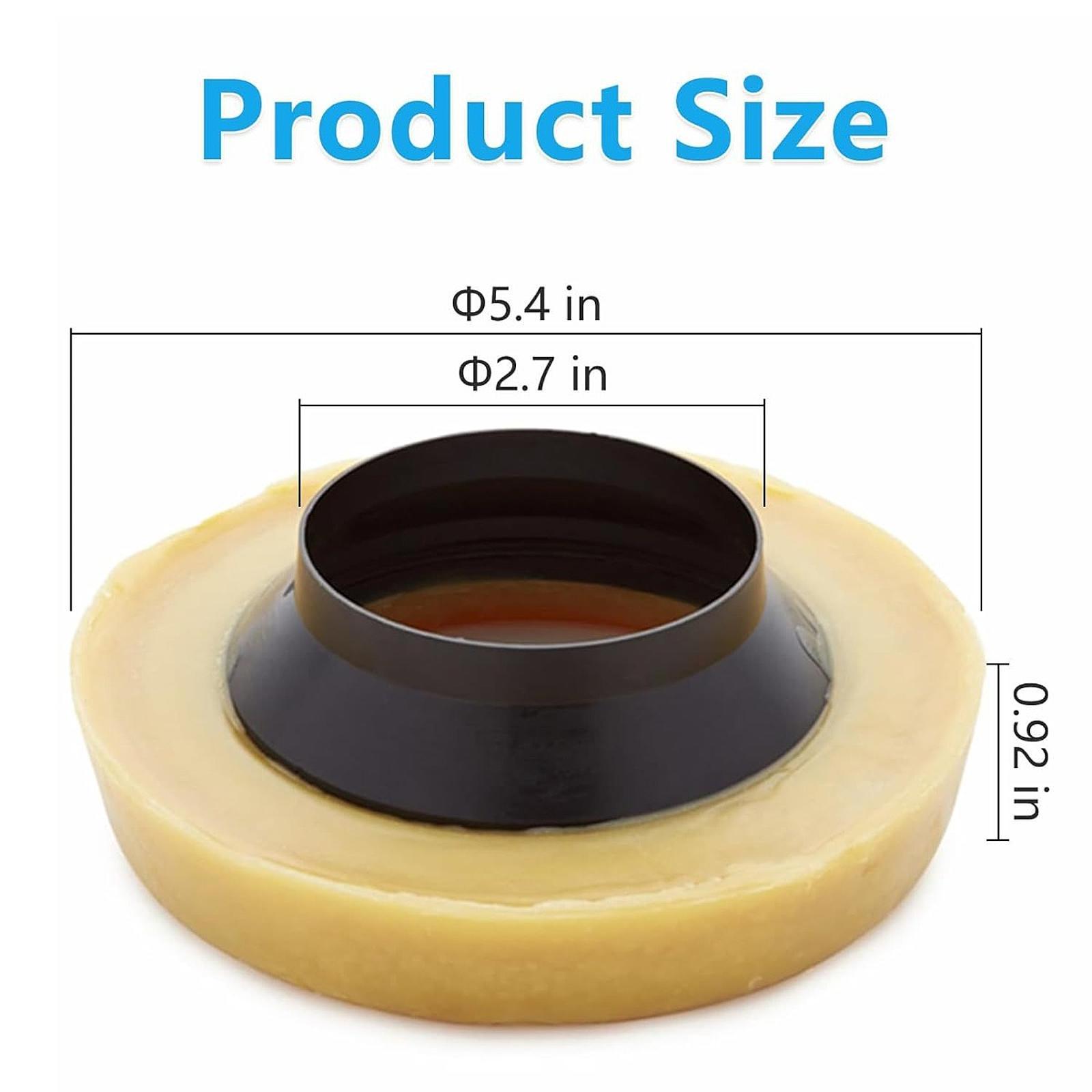Wax Ring Toilet Bowl Seal Gasket - Kit complet d'étanchéité pour cuvette de