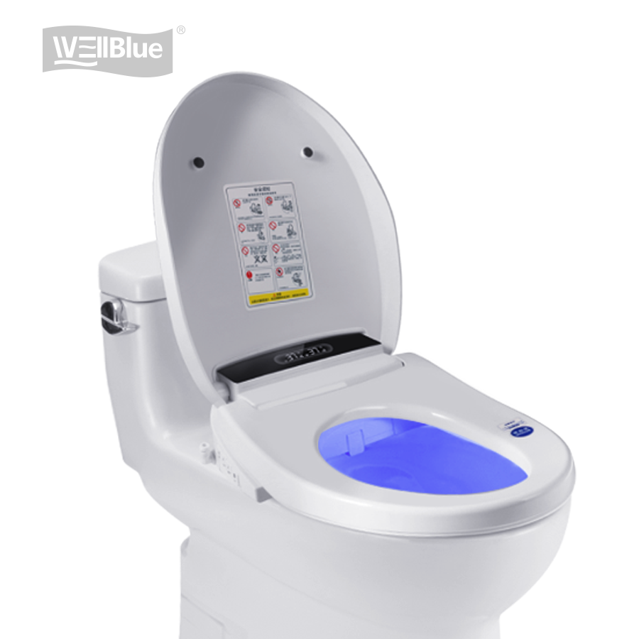 Elongated Bidet Toilet Seat Warm Dryer - Housse de siège de toilette électronique