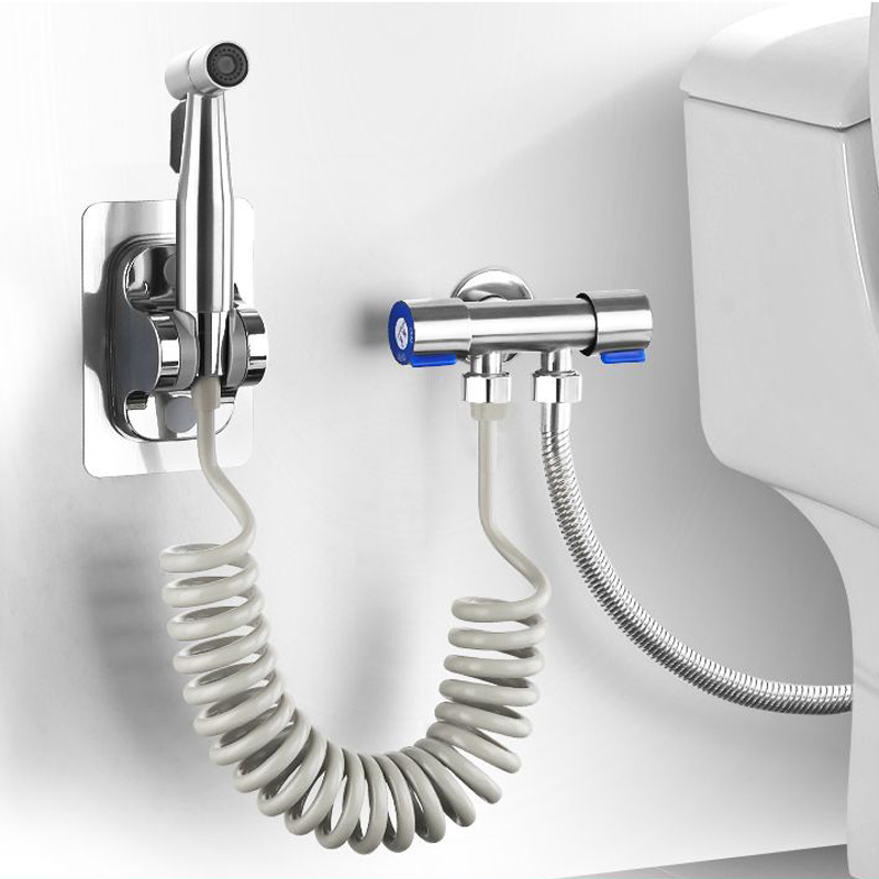 Non Electric Bidet Attachment Dual Nozzle - Ensemble de pulvérisateur de Bidet à