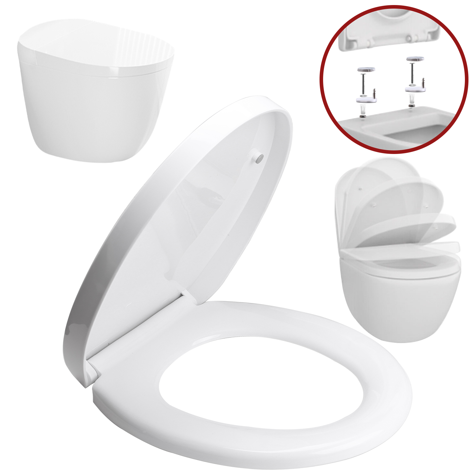 Couvercle de toilette carré de - Slow Close Toilet Seat Quick Release avis et prix