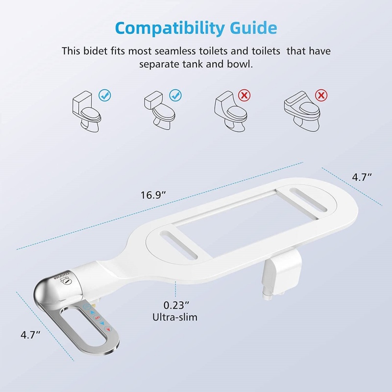 Accessoire de bidet pour toile - Non Electric Bidet Attachment Dual Nozzle avis et prix