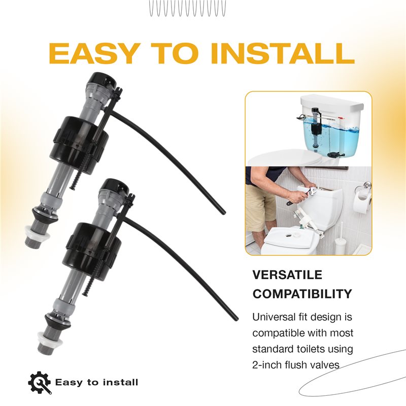 Kit de remplacement universel  - Toilet Tank Repair Fill Valve Kit avis et prix