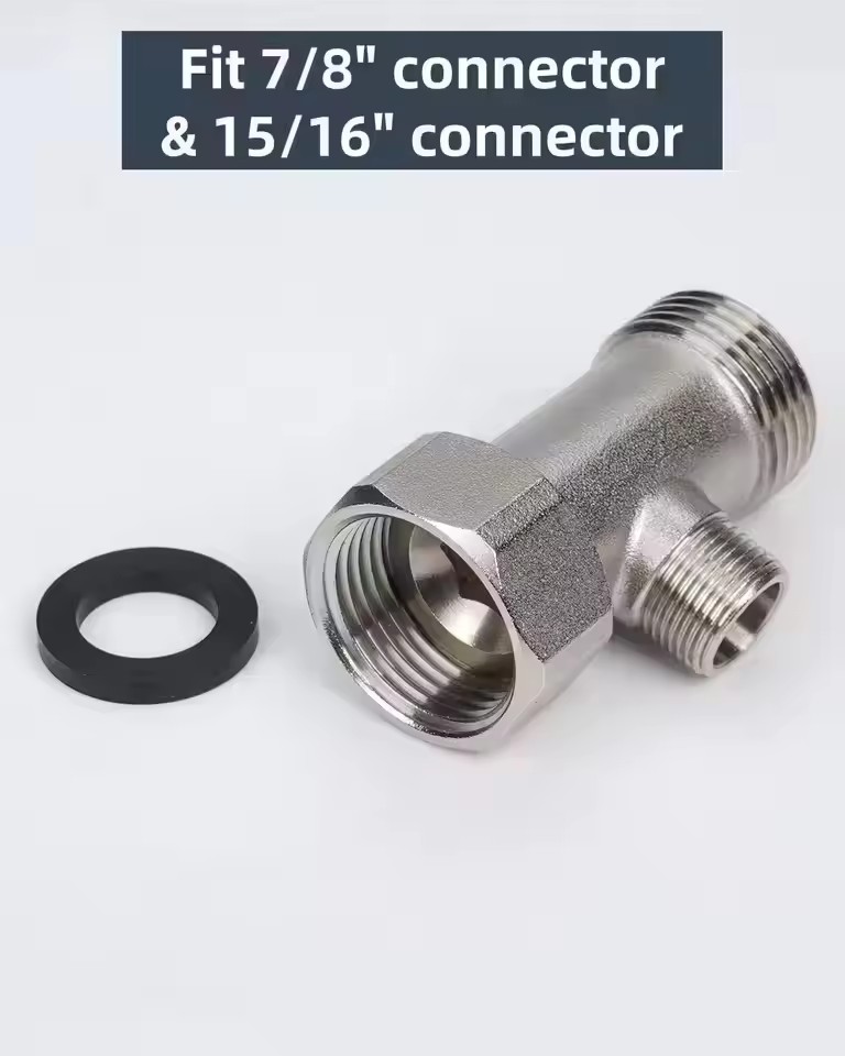 Nouvel adaptateur en laiton en - Bidet T Adapter Valve 7/8 1/2 Brass avis et prix