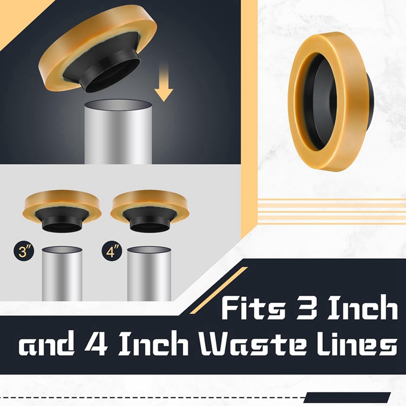 Lot de 8 joints d'étanchéité e - Wax Ring Toilet Bowl Seal Gasket avis et prix