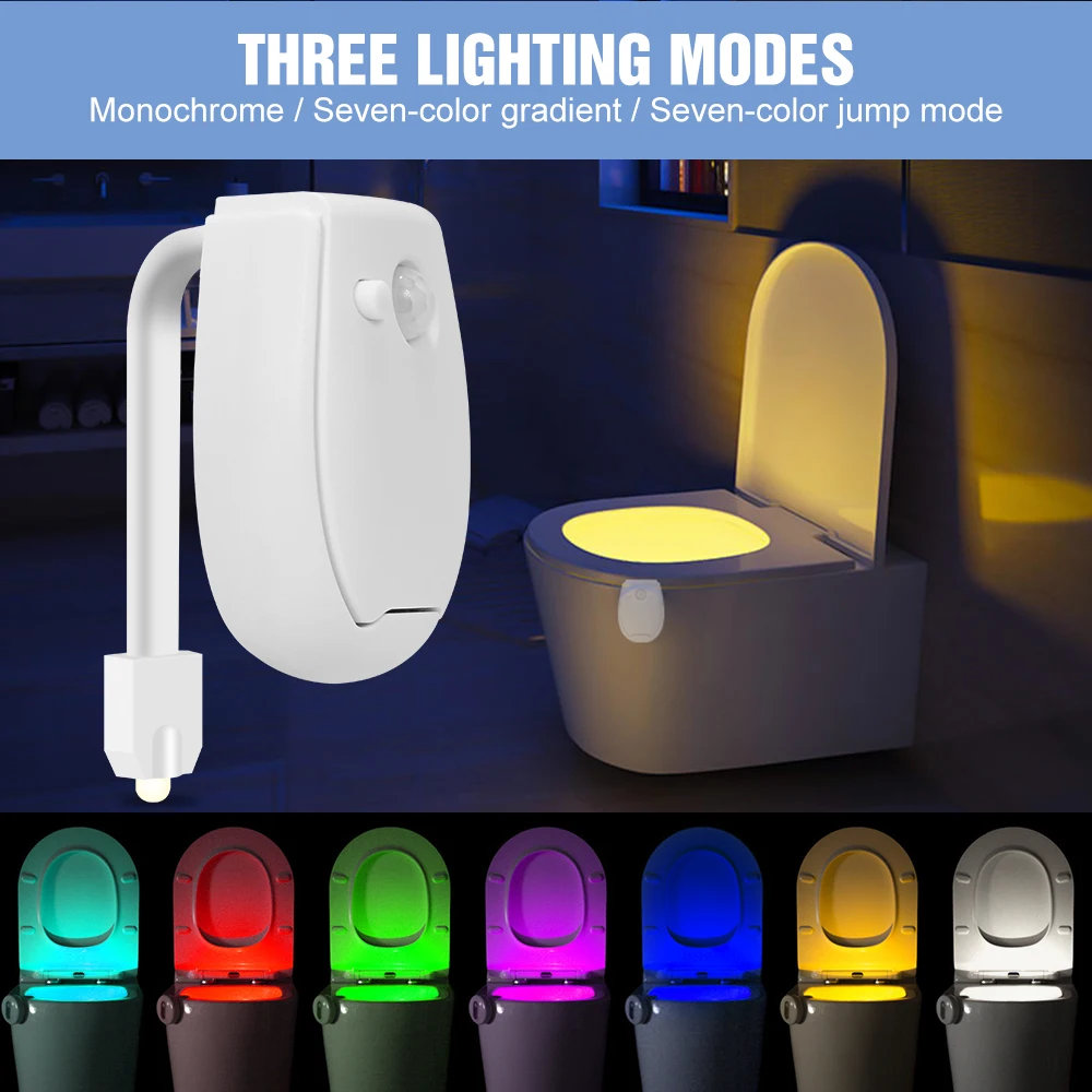 Lampe de toilette RGB, LED int - Toilet Night Light Motion Sensor Led avis et prix
