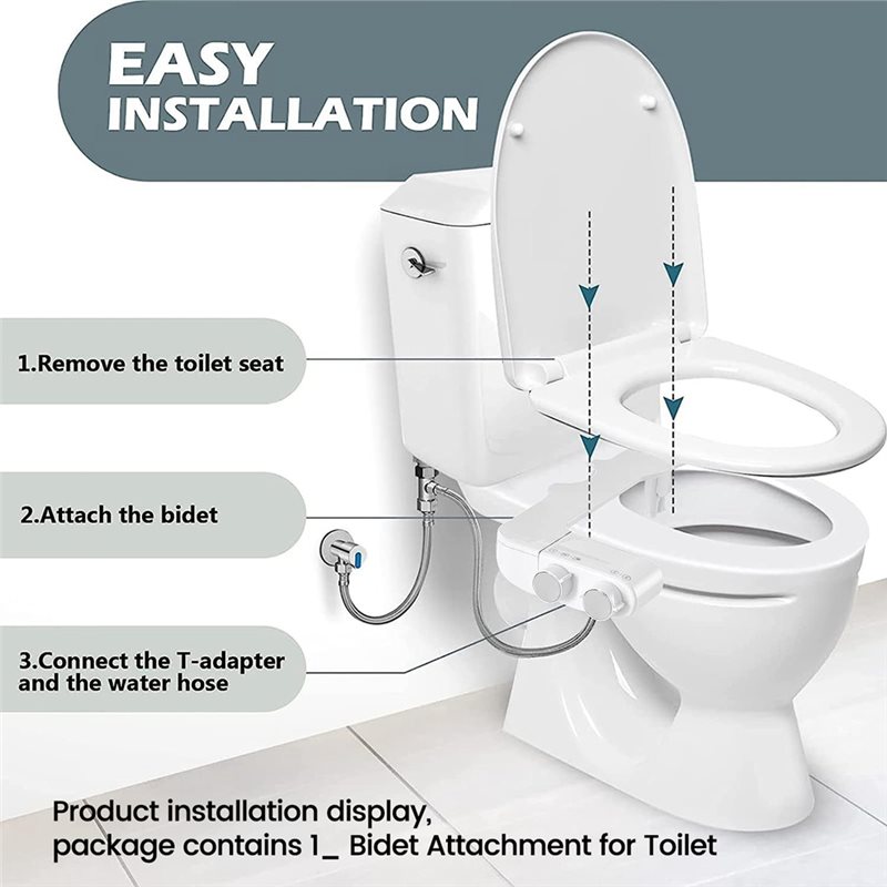 B97A - Bidet non électrique à  - Non Electric Bidet Attachment Dual Nozzle avis et prix
