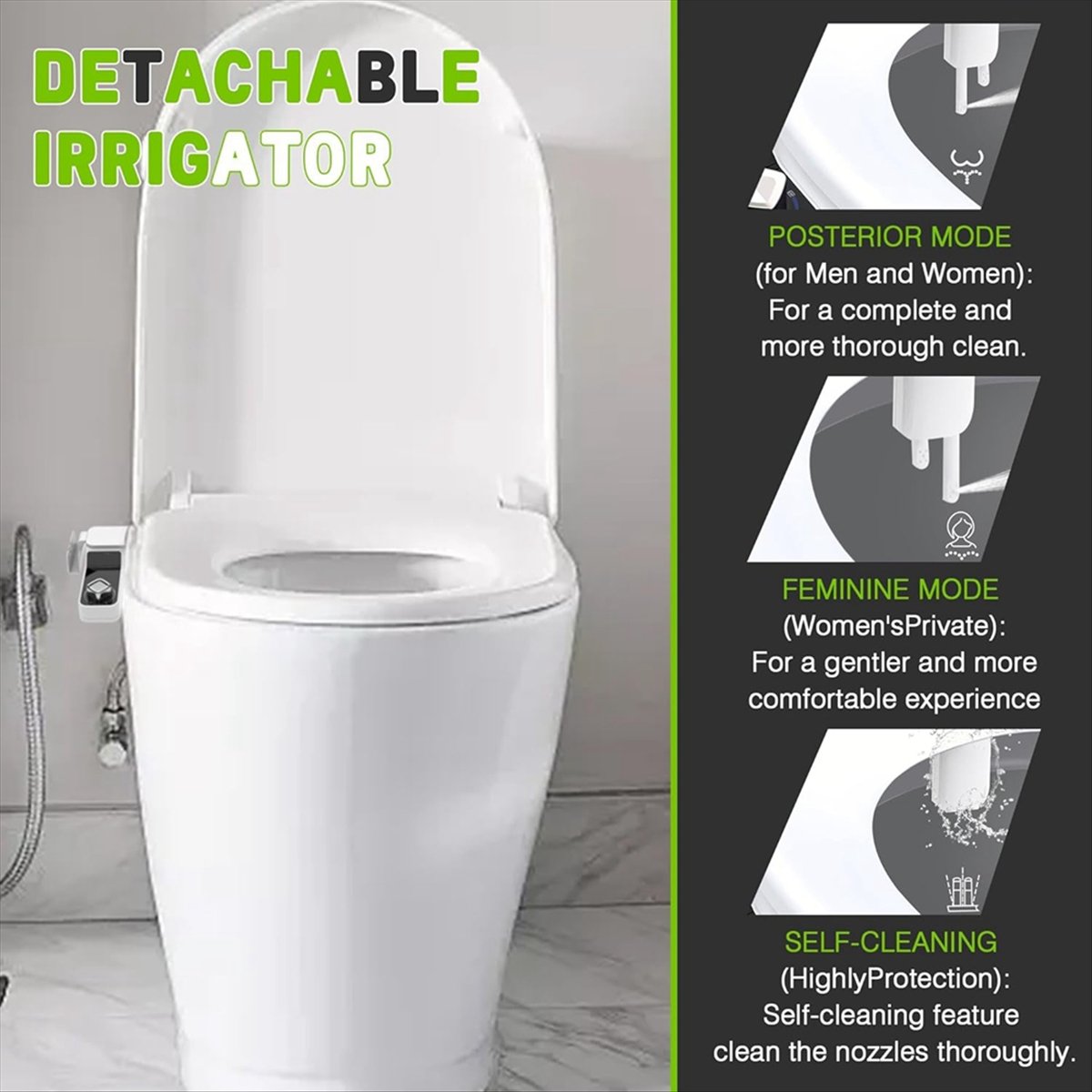 Fixation supérieure de Bidet d - Non Electric Bidet Attachment Dual Nozzle avis et prix