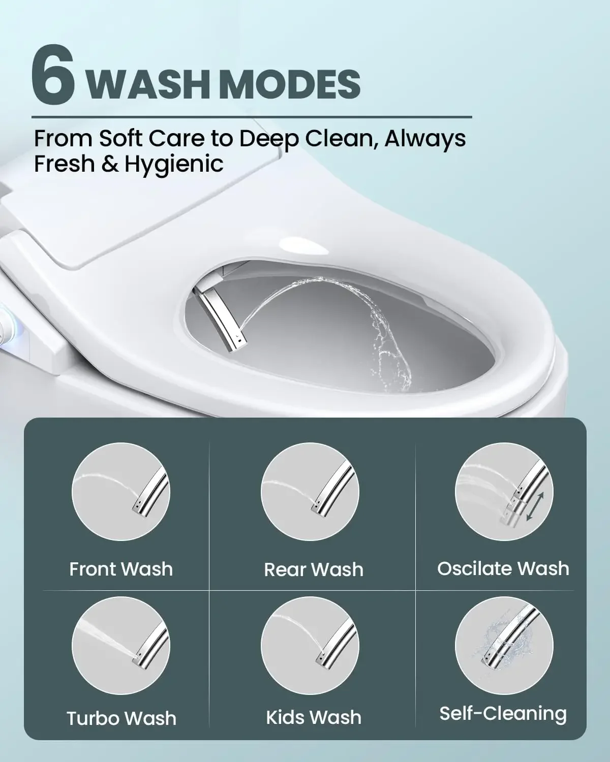 Neuf, livraison rapide, best-s - Elongated Bidet Toilet Seat Warm Dryer avis et prix