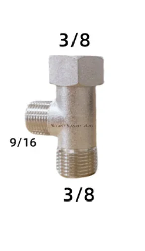 Adaptateur de raccord en T à 3 - Bidet T Adapter Valve 7/8 1/2 Brass avis et prix