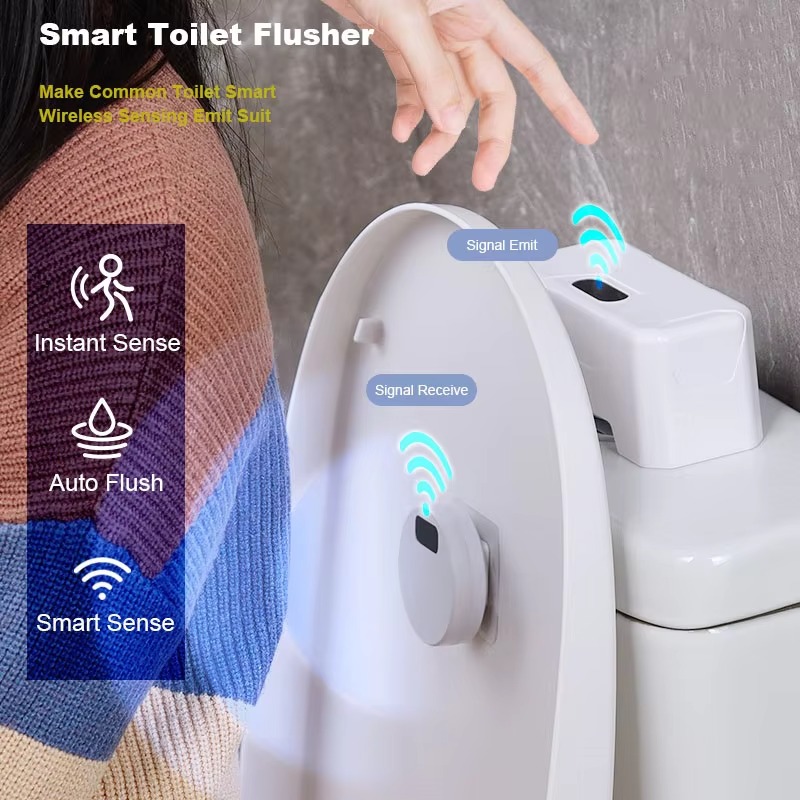 Bouton de chasse d'eau automat - Touchless Automatic Toilet Flush Sensor avis et prix