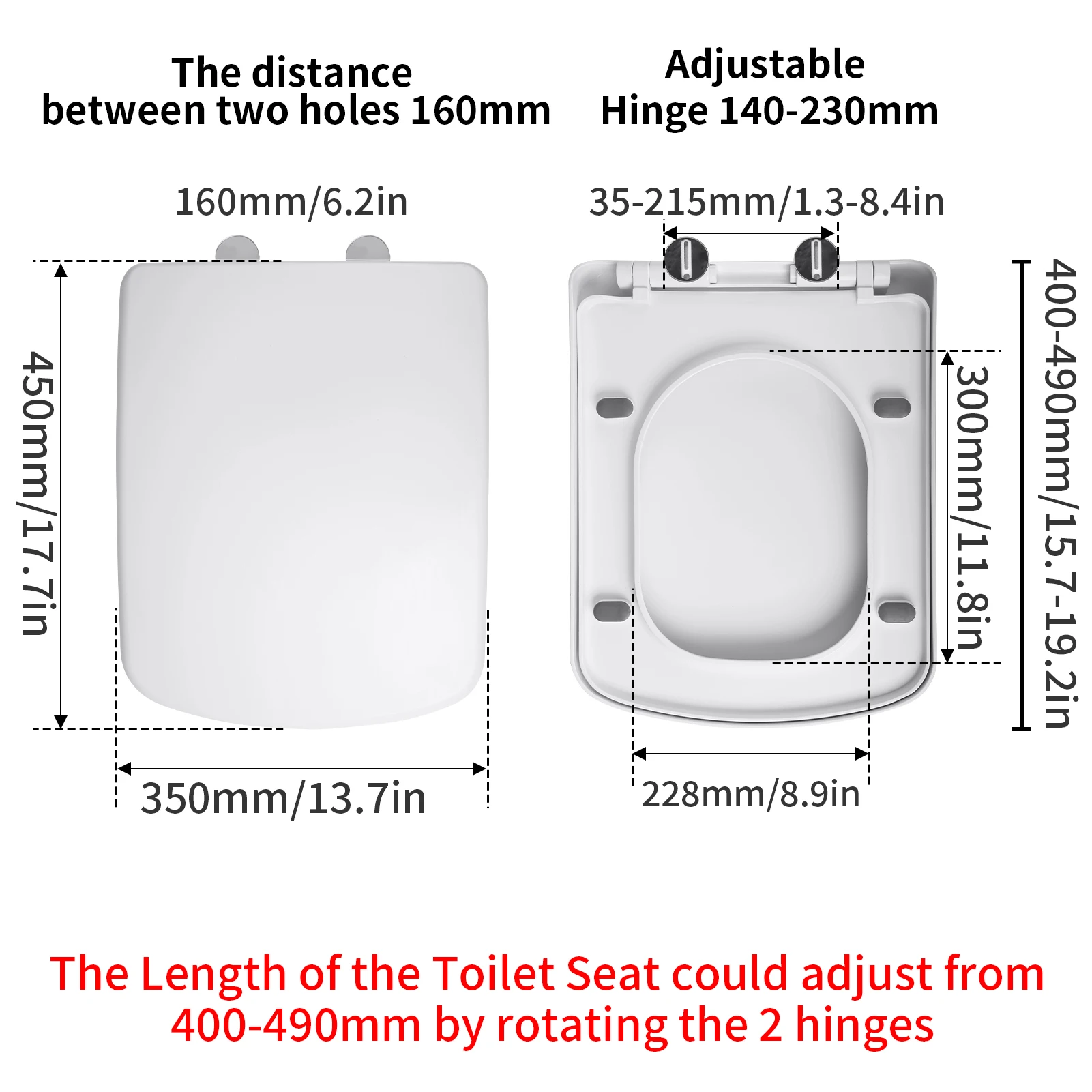 Ensemble de couvercles de sièg - Slow Close Toilet Seat Quick Release avis et prix