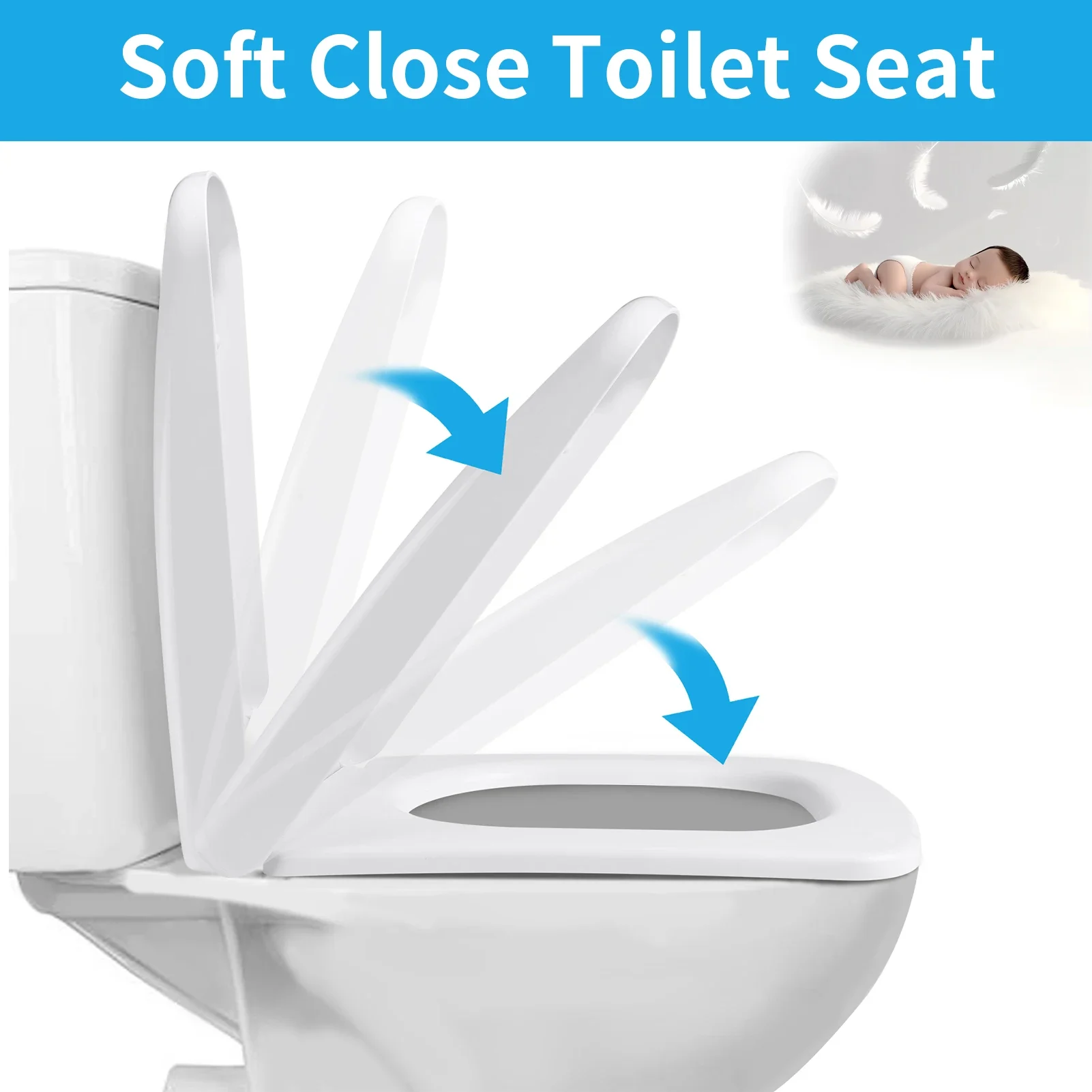 Ensemble de couvercles de sièg - Slow Close Toilet Seat Quick Release avis et prix