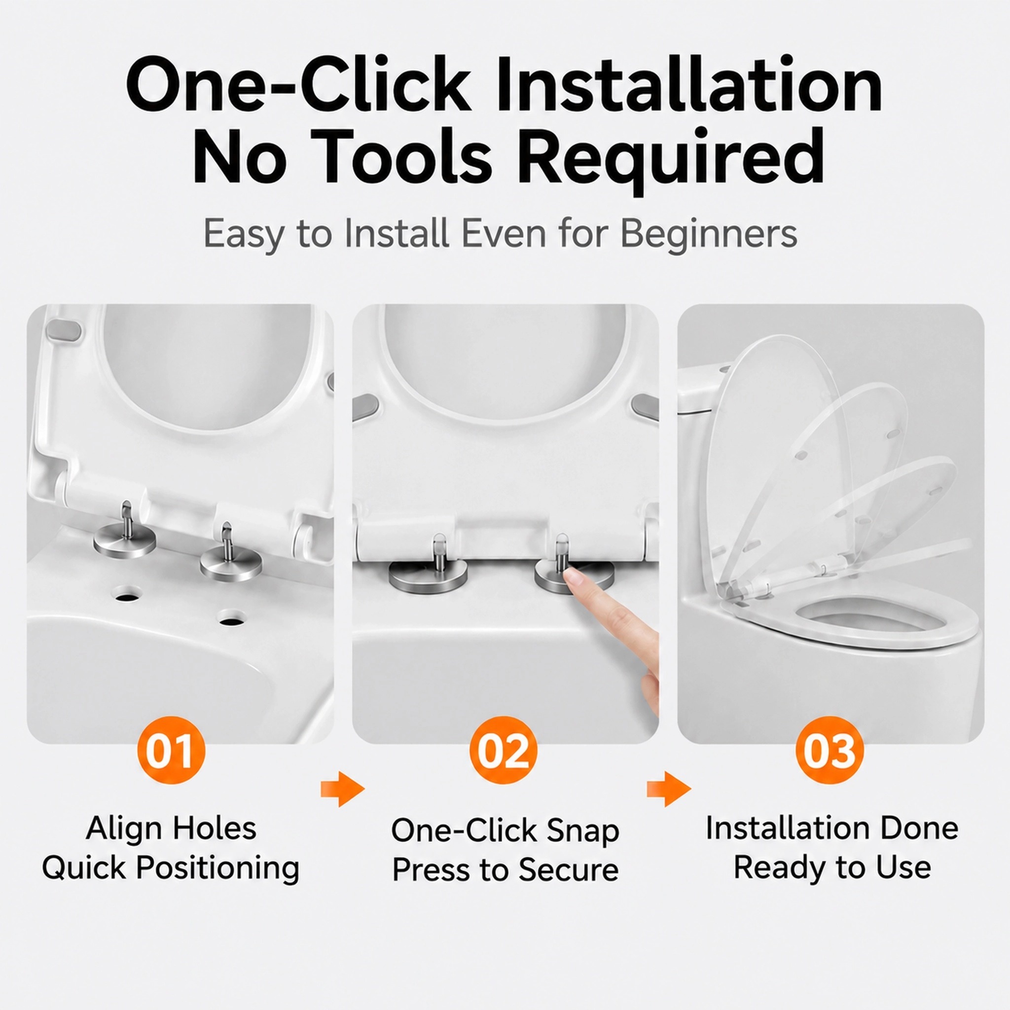 Couvercle de siège de toilette - Slow Close Toilet Seat Quick Release avis et prix