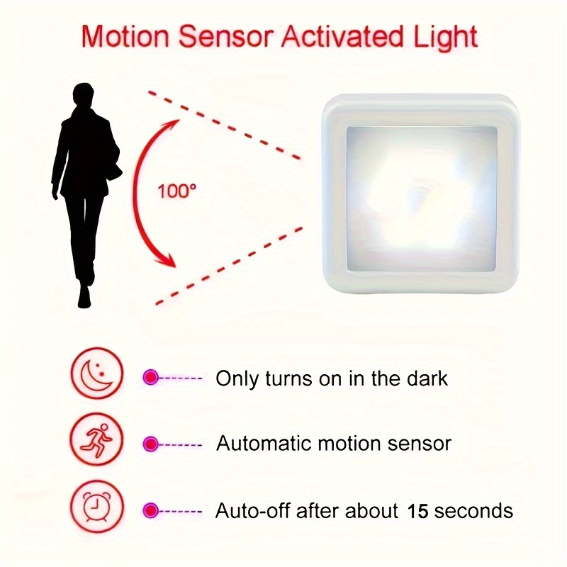 3pcs/6pcs Lampe de nuit LED à  - Toilet Night Light Motion Sensor Led avis et prix