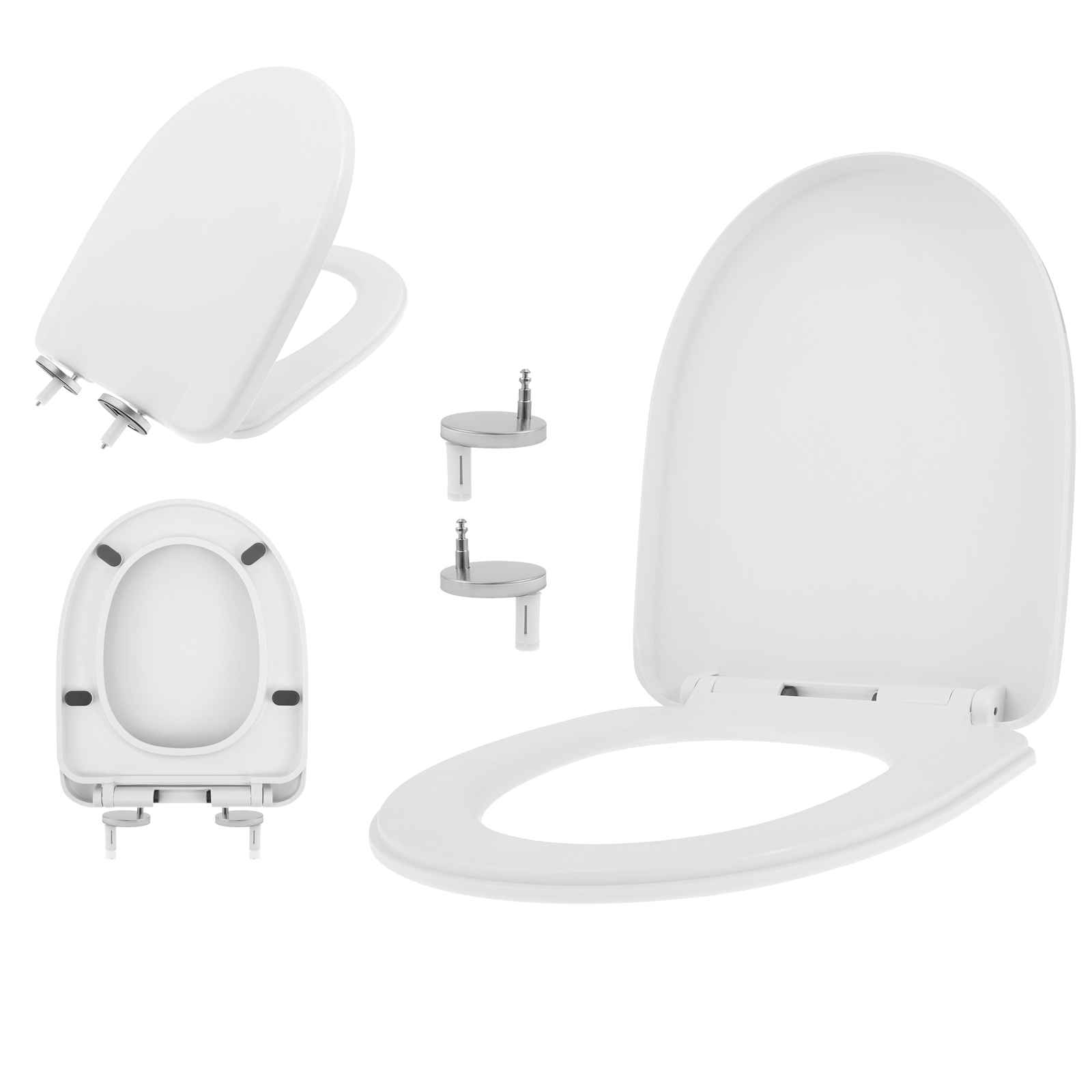 Siège de toilette allongé à fe - Slow Close Toilet Seat Quick Release avis et prix