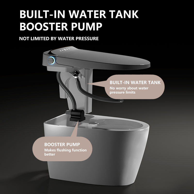 Toilette intelligente tout-en- - Smart Toilet All In One Automatic Flush avis et prix