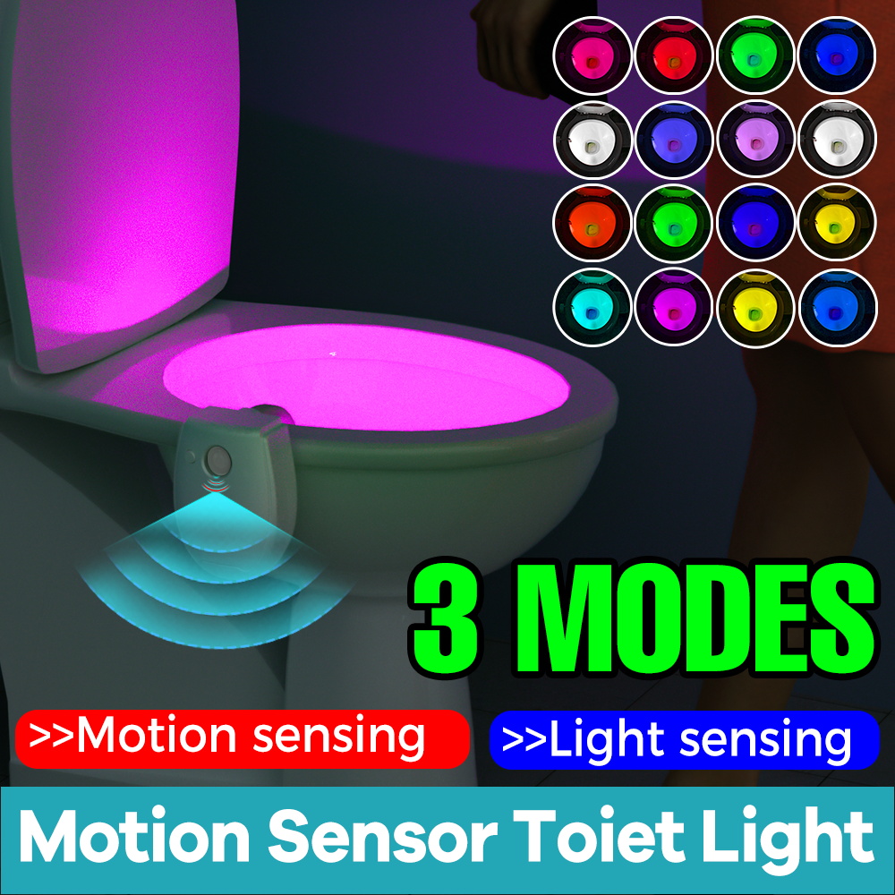 Lampe LED pour toilettes, 7 co - Toilet Night Light Motion Sensor Led avis et prix
