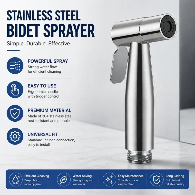 Pulvérisateur de bidet en acie - Handheld Bidet Sprayer Shattaf Stainless avis et prix