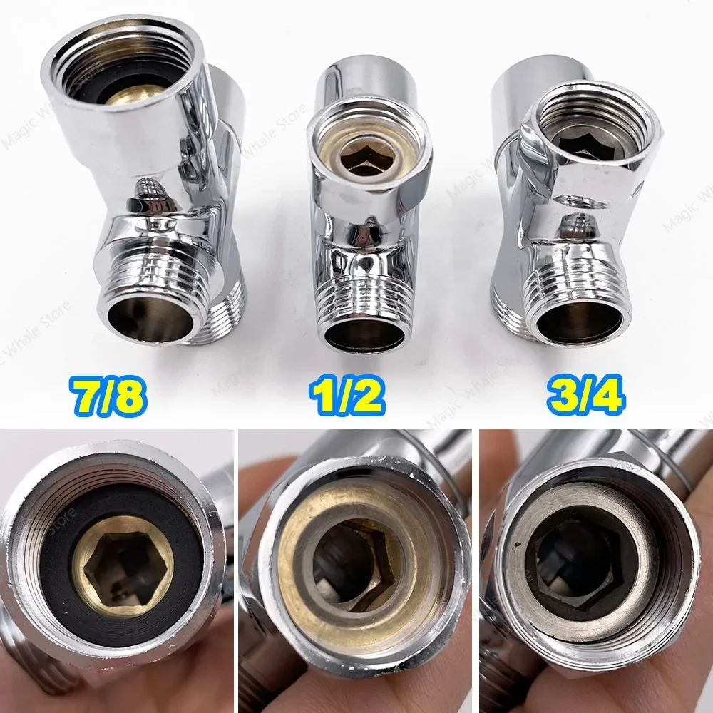Adaptateur en T chromé pour bi - Bidet T Adapter Valve 7/8 1/2 Brass avis et prix