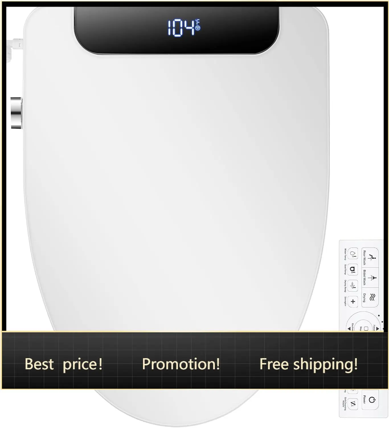 Neuf, livraison rapide, best-s - Elongated Bidet Toilet Seat Warm Dryer avis et prix