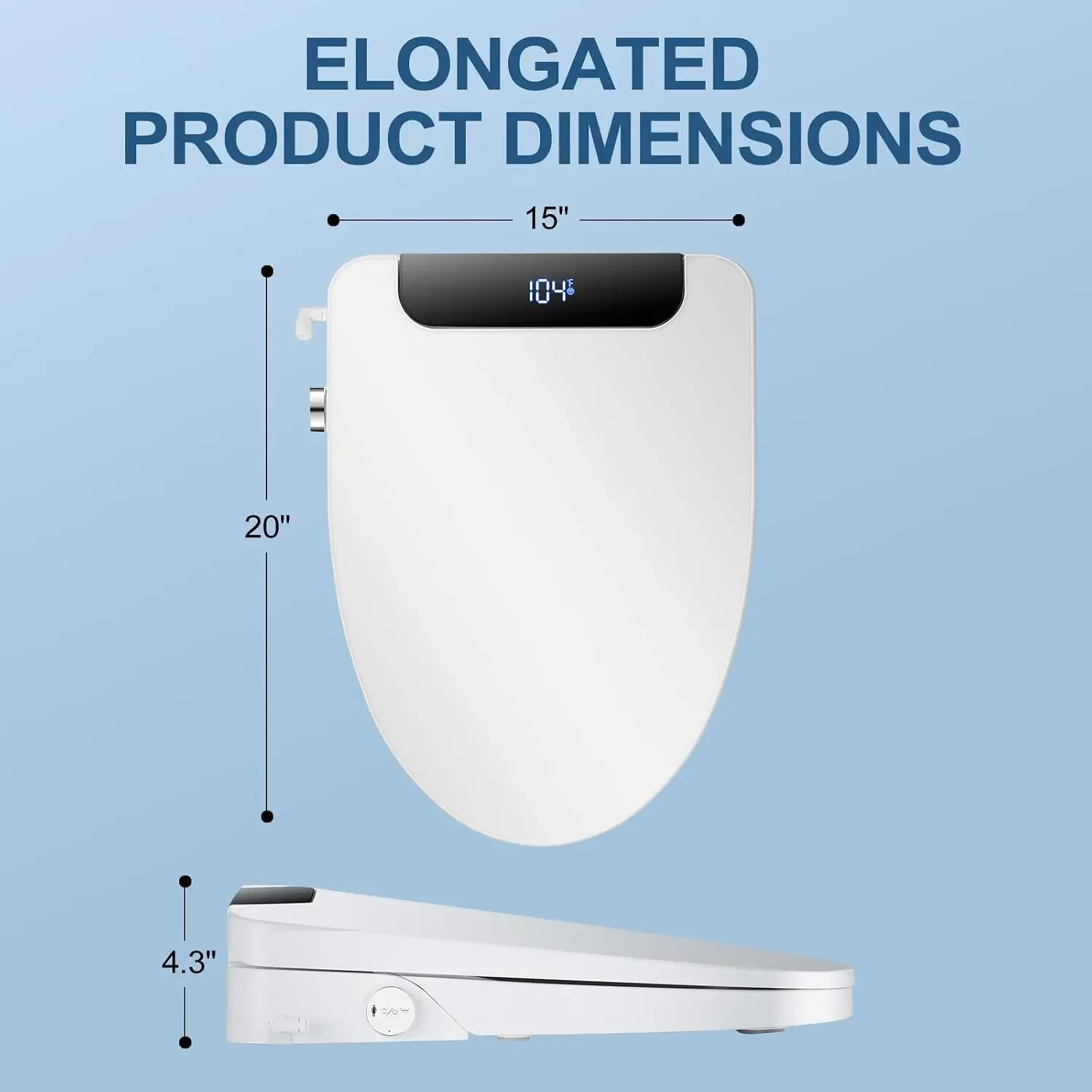Neuf, livraison rapide, best-s - Elongated Bidet Toilet Seat Warm Dryer avis et prix