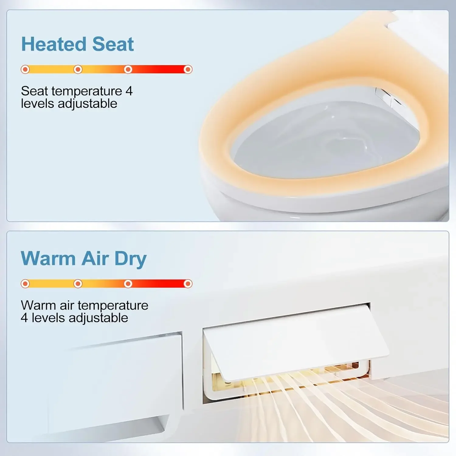 Neuf, livraison rapide, best-s - Elongated Bidet Toilet Seat Warm Dryer avis et prix