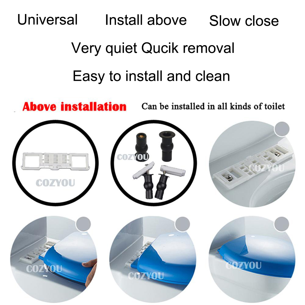 Couvercle universel pour siège - Slow Close Toilet Seat Quick Release avis et prix
