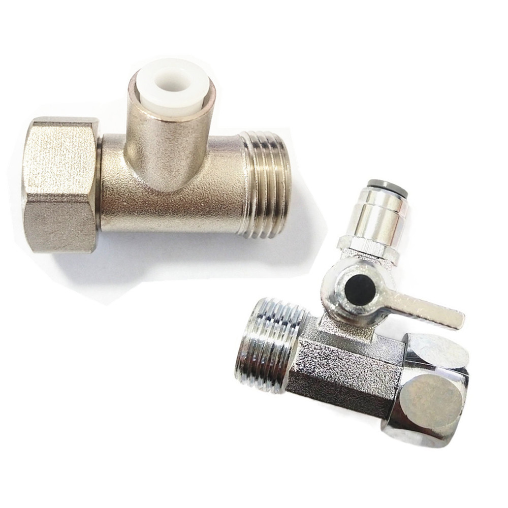 Vanne en T en laiton, inverseu - Bidet T Adapter Valve 7/8 1/2 Brass avis et prix