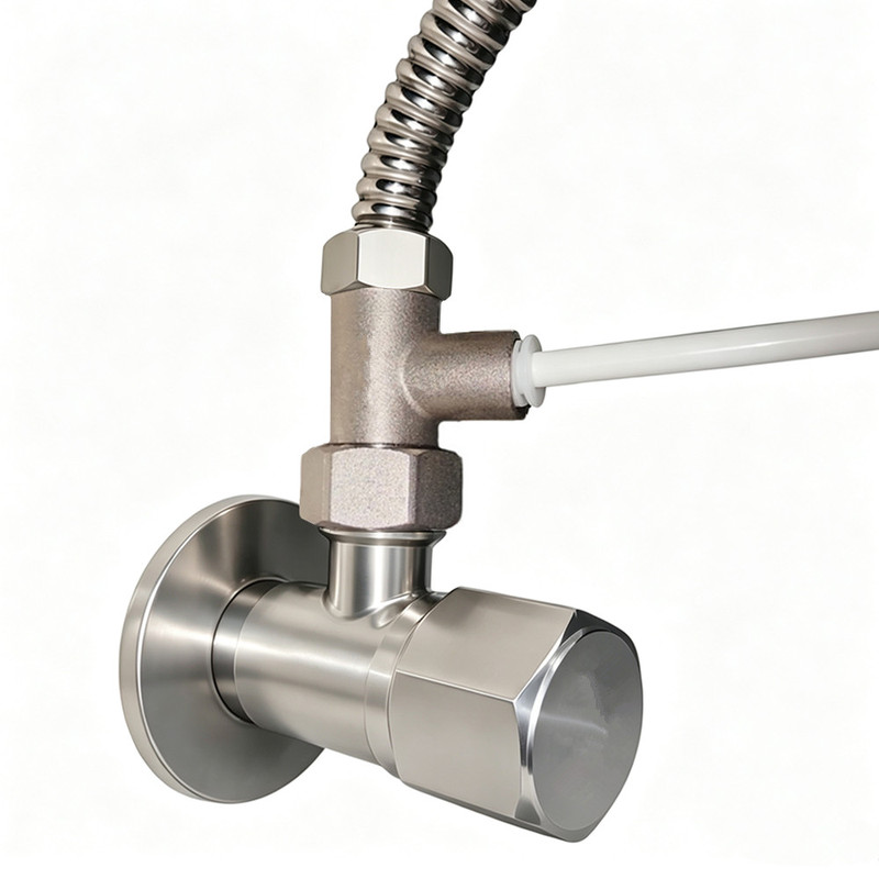 Vanne en T en laiton, inverseu - Bidet T Adapter Valve 7/8 1/2 Brass avis et prix