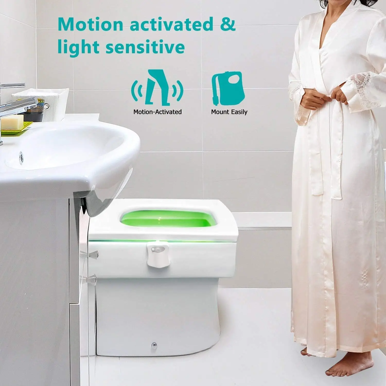 Lampe de toilette avec détecte - Toilet Night Light Motion Sensor Led avis et prix