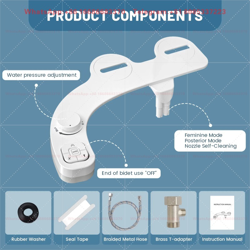SAMODRA Bidet non électrique - - Non Electric Bidet Attachment Dual Nozzle avis et prix
