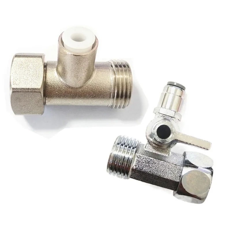 Vanne en T en laiton à 3 voies - Bidet T Adapter Valve 7/8 1/2 Brass avis et prix