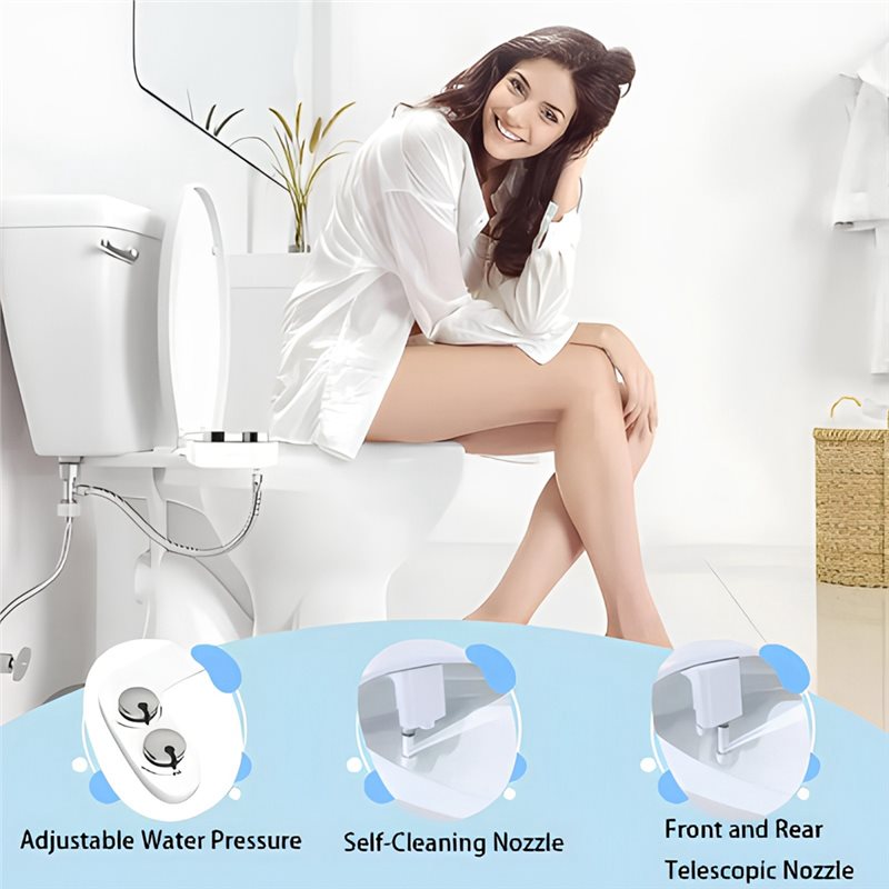 AB66 - Siège de toilette bidet - Non Electric Bidet Attachment Dual Nozzle avis et prix