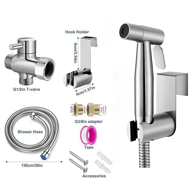 Kit de pulvérisation de toilet - Handheld Bidet Sprayer Shattaf Stainless avis et prix