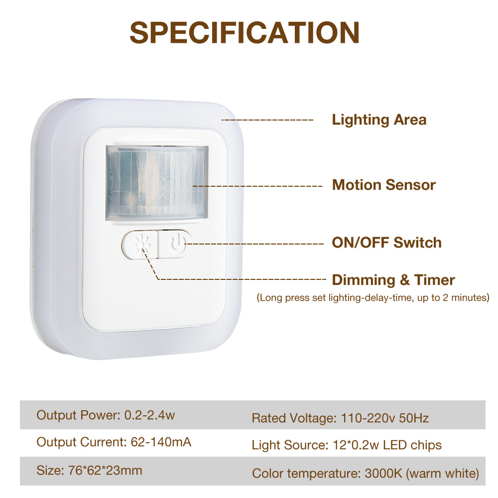 Applique murale d'intérieur av - Toilet Night Light Motion Sensor Led avis et prix