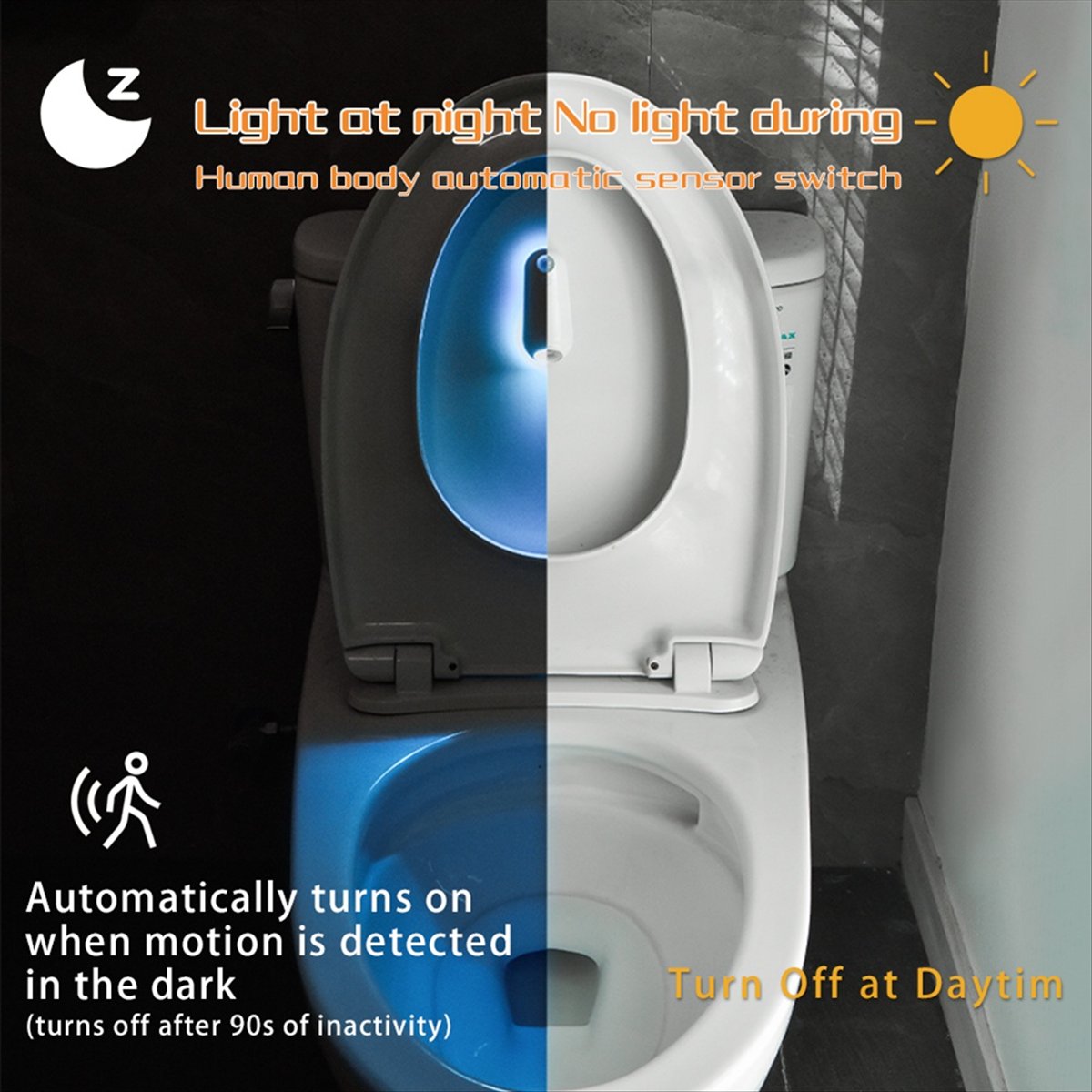 Nices Lampe de nuit à détecteu - Toilet Night Light Motion Sensor Led avis et prix