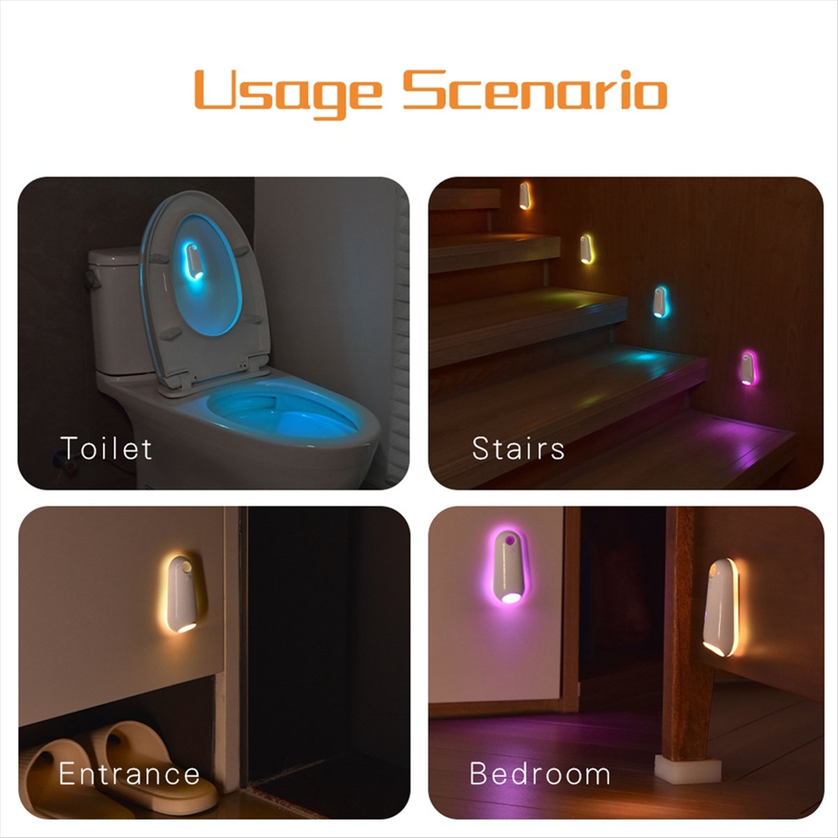 Nices Lampe de nuit à détecteu - Toilet Night Light Motion Sensor Led avis et prix