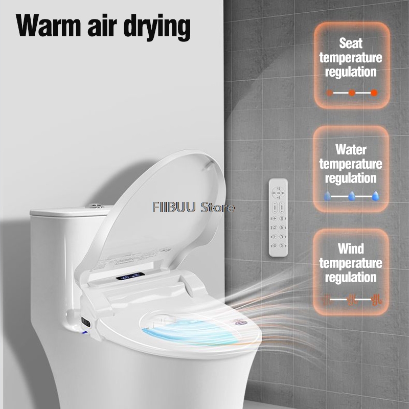 Housse de siège de toilette in - Elongated Bidet Toilet Seat Warm Dryer avis et prix