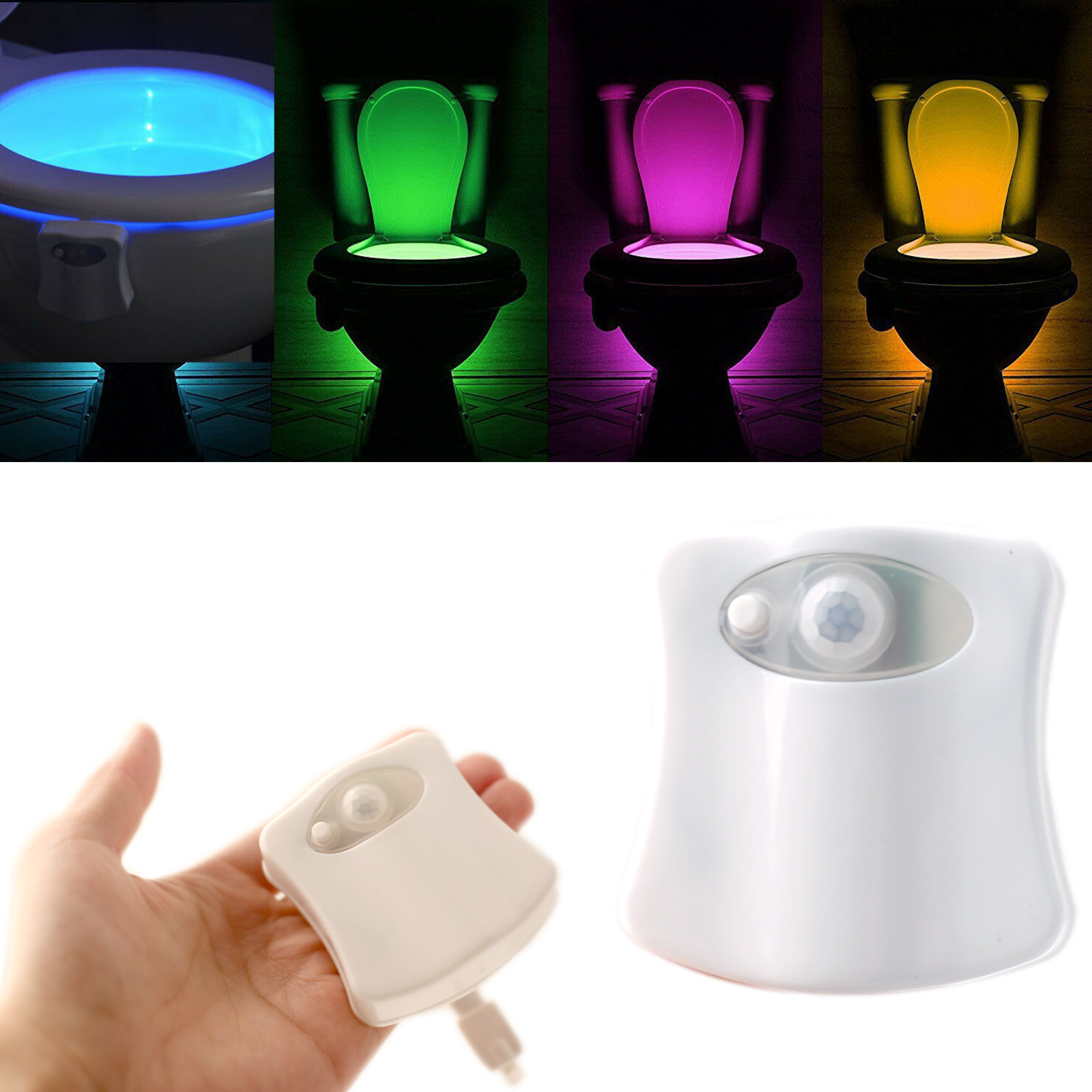 Veilleuse de siège de toilette - Toilet Night Light Motion Sensor Led avis et prix