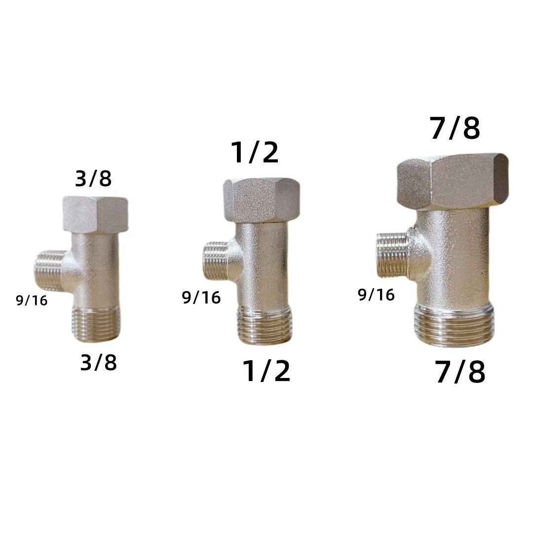 Nouvel adaptateur de vanne en  - Bidet T Adapter Valve 7/8 1/2 Brass avis et prix