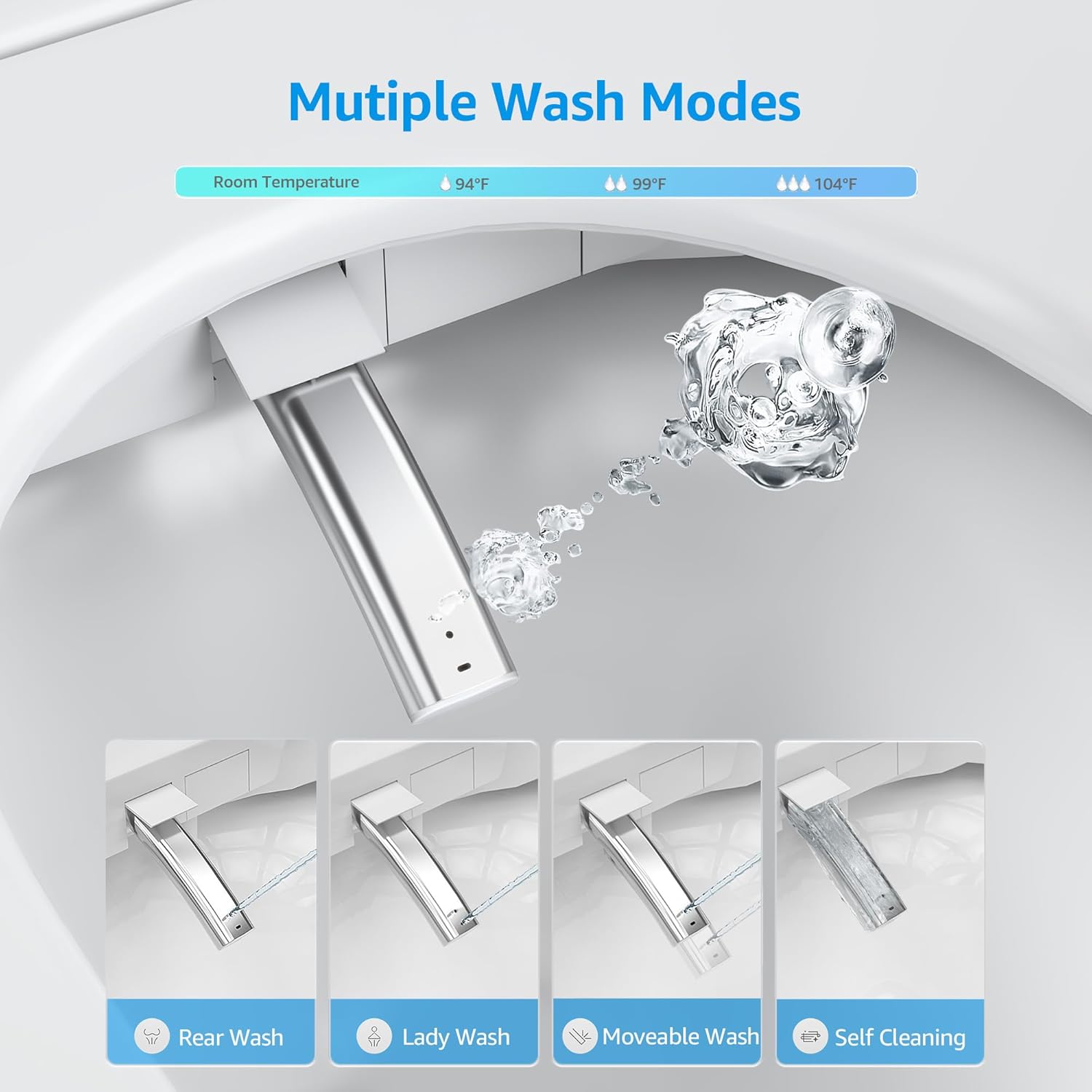 WC intelligent sans réservoir  - Smart Bidet Toilet Seat Heated Electric avis et prix